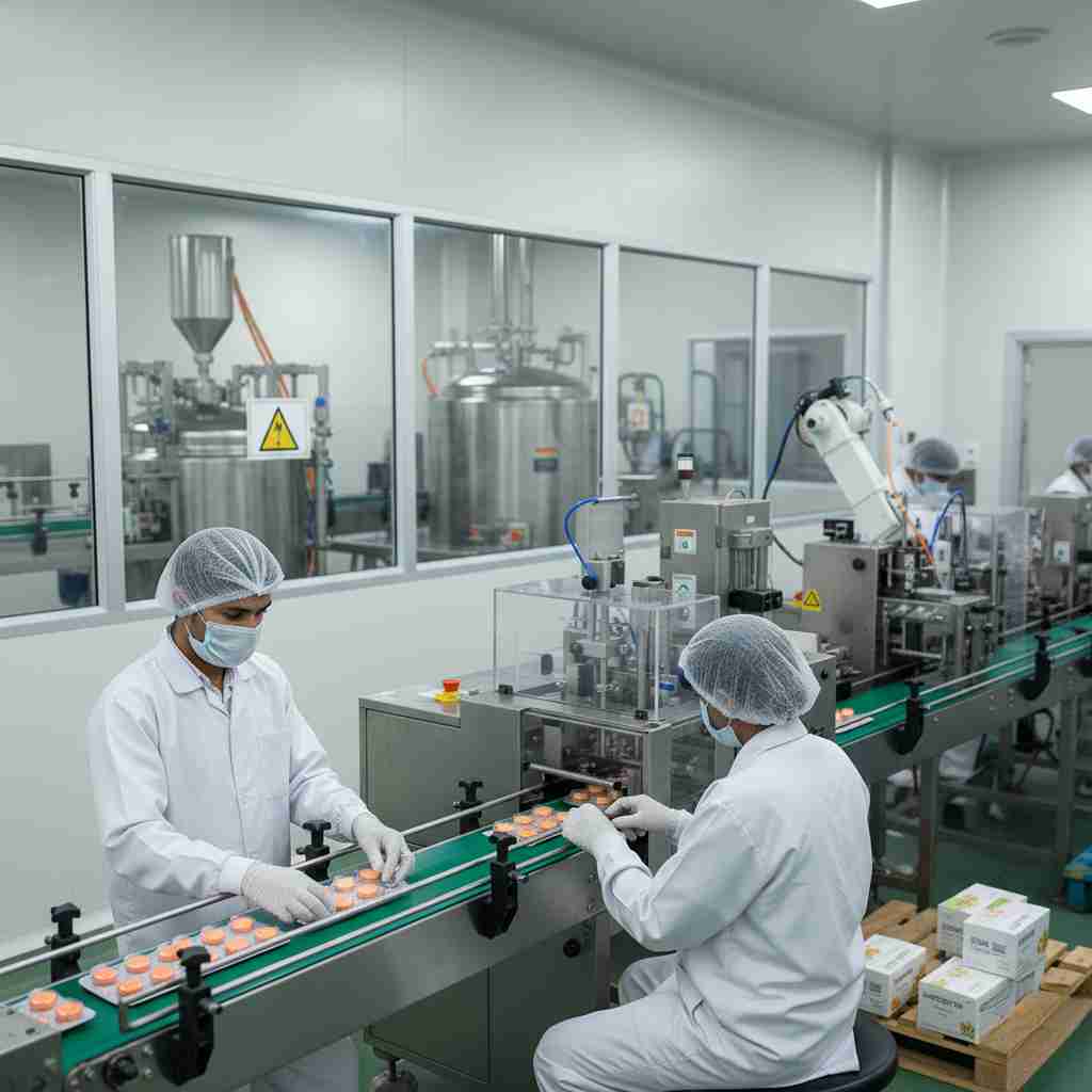 Modern Pharmaceutical Manufacturing Facility